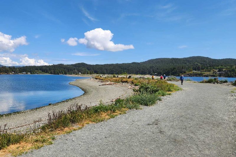 Whiffin Spit coastline in Sooke, BC